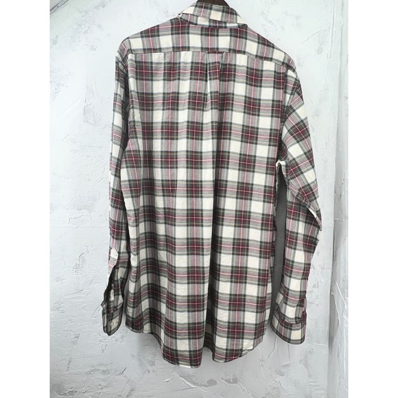 Jacob Miller Shirtmaker Plaid Shirt Button Down Cotton Wool Long Sleeves XL - Picture 2 of 6